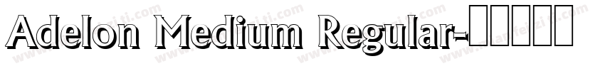 Adelon Medium Regular字体转换
